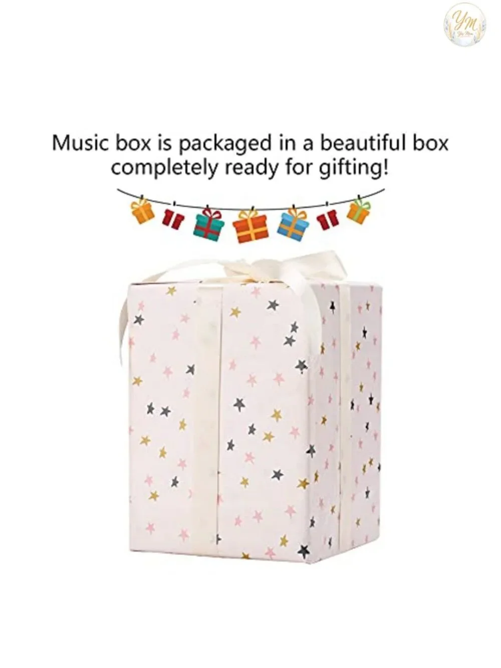 Musical Snow Globe Carousel Music Box with LED Lights, Unicorn Decor, Gift for